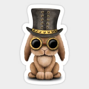 Steampunk Baby Bunny Rabbit Sticker